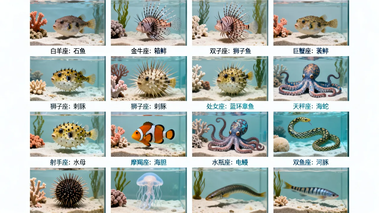 十二星座专属毒鱼是什么？你的星座对应哪种毒鱼？