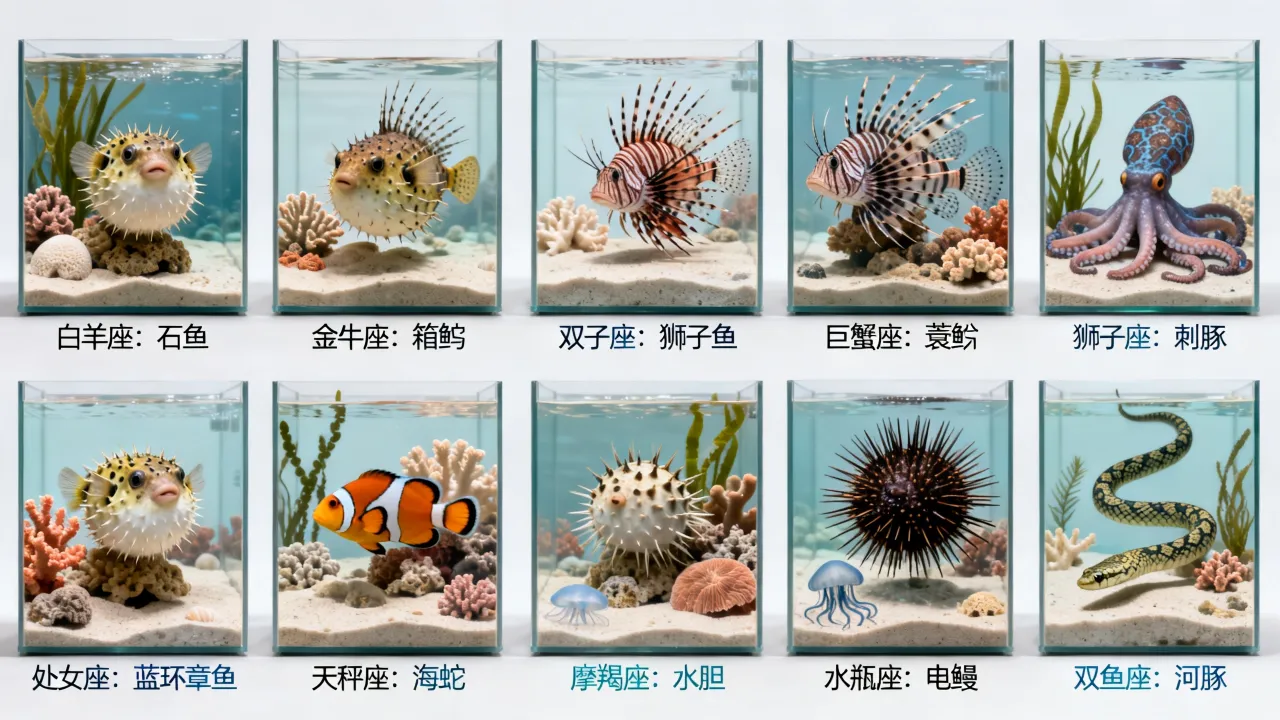 十二星座专属毒鱼是什么？你的星座对应哪种毒鱼？