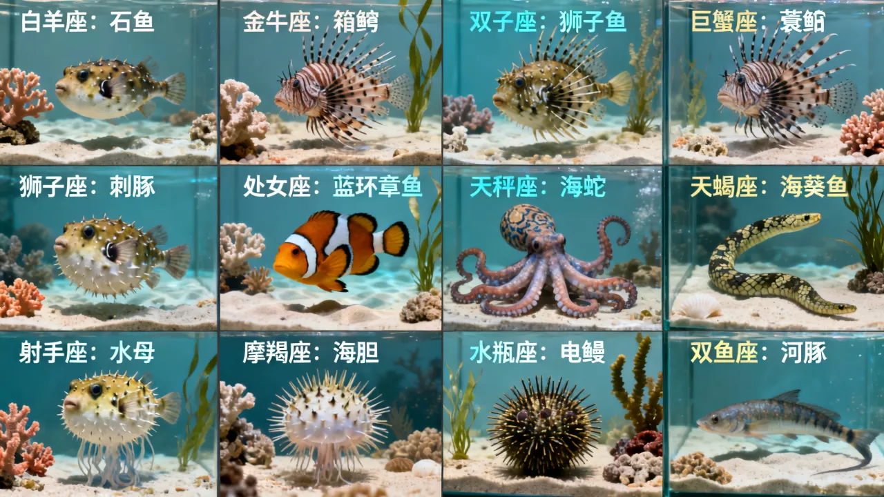 十二星座专属毒鱼是什么？你的星座对应哪种毒鱼？