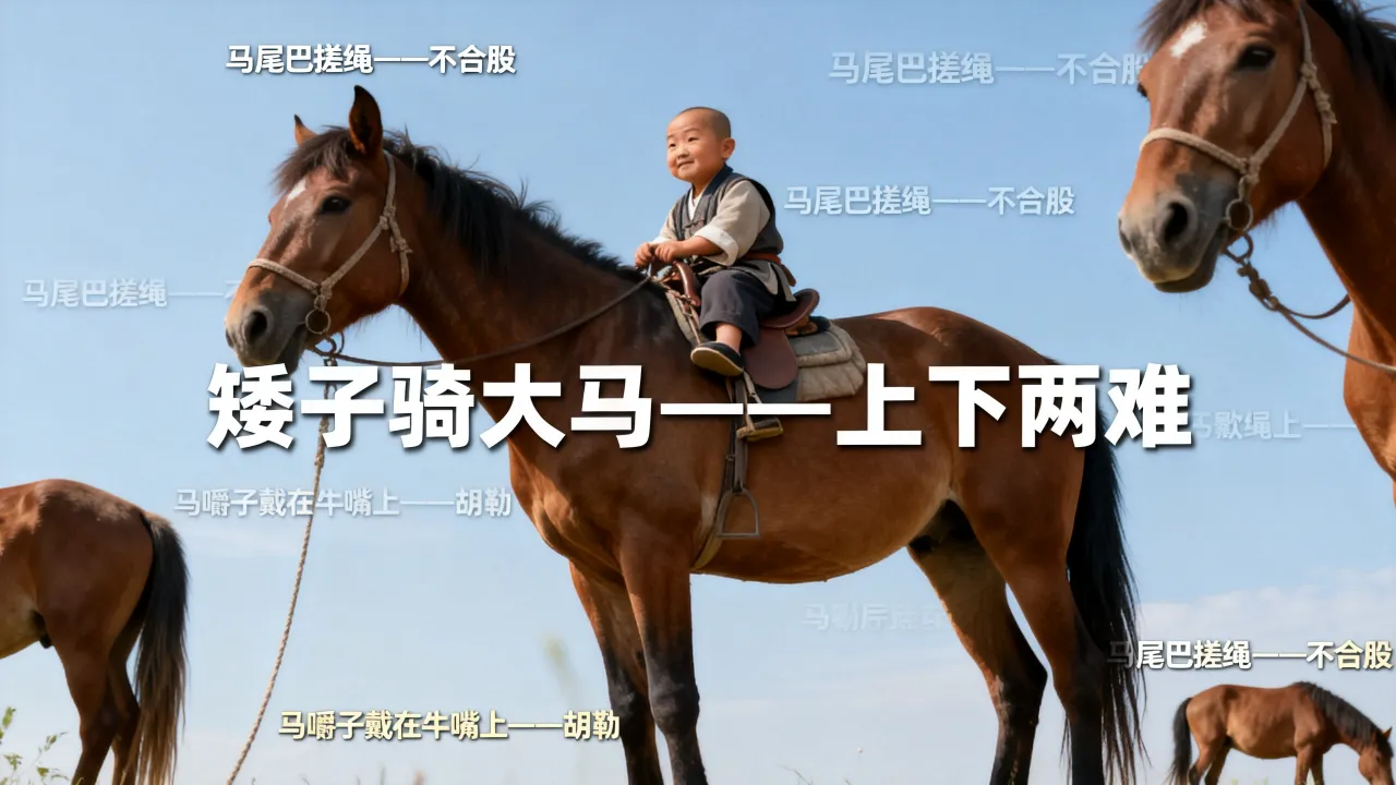 马的歇后语有哪些,矮子骑大马的歇后语是什么? 马的歇后语有哪些,矮子骑大马的歇后语是什么?