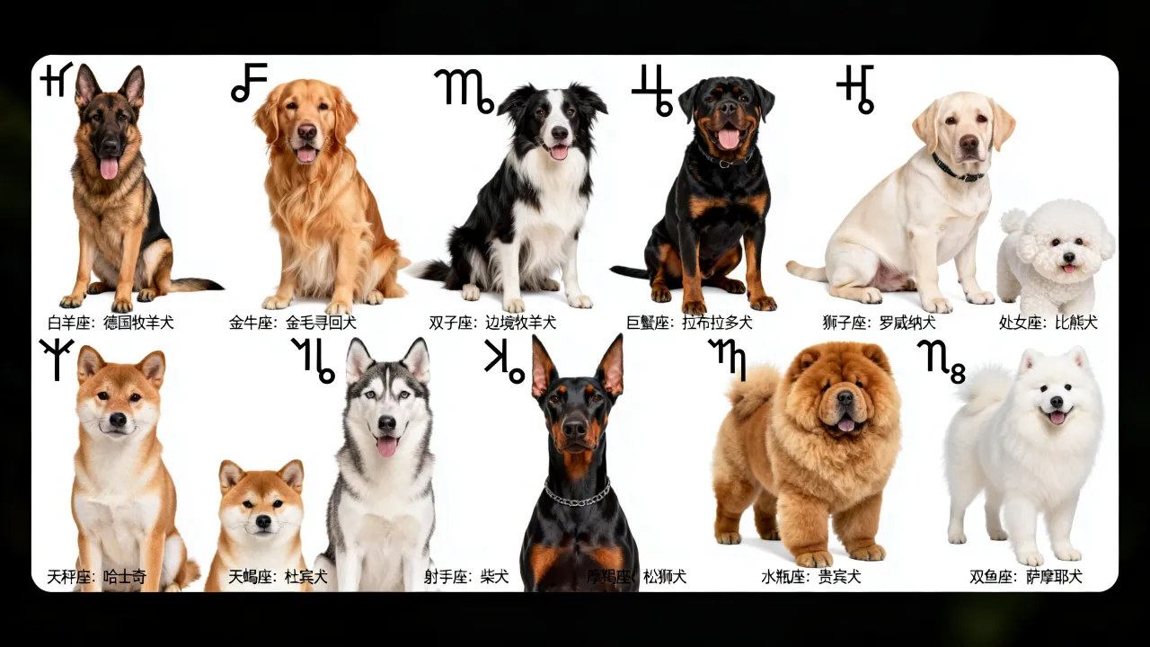 十二星座对应什么狗,你的星座守护犬是哪种? 十二星座对应什么狗,你的星座守护犬是哪种?