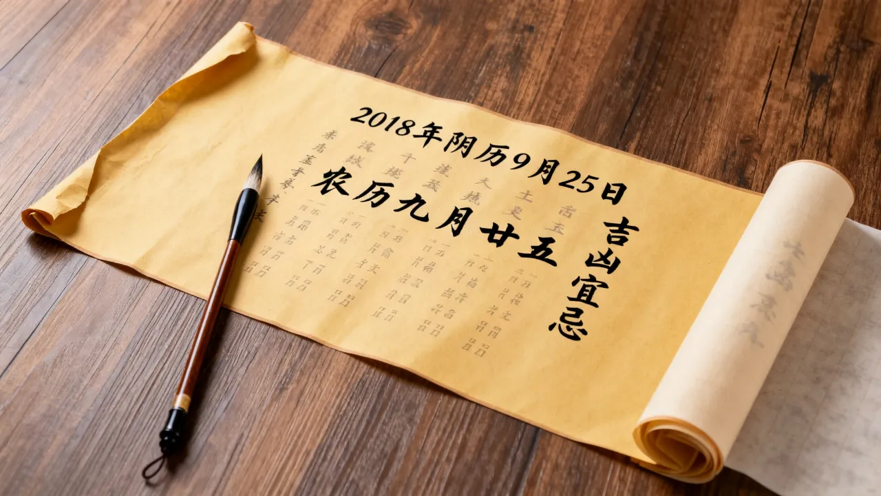 2018年阴历9月25日是什么日子,农历九月廿五吉凶宜忌? 2018年阴历9月25日是什么日子,农历九月廿五吉凶宜忌?