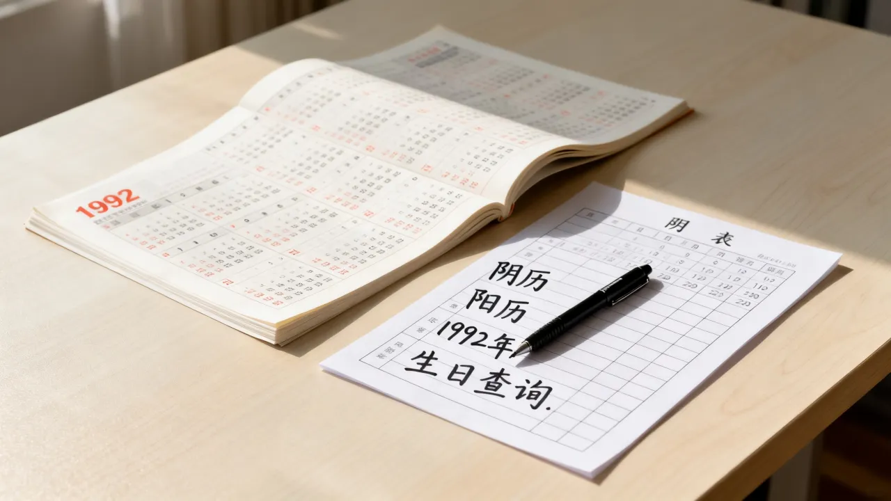 92年阴历阳历对照表怎么看,1992年农历阳历生日怎么查? 92年阴历阳历对照表怎么看,1992年农历阳历生日怎么查?