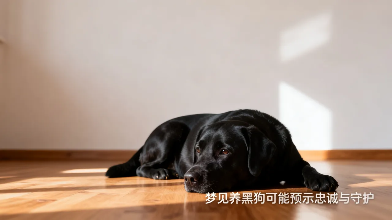梦到了养黑狗会有什么预兆，梦见养黑狗预示着什么征兆