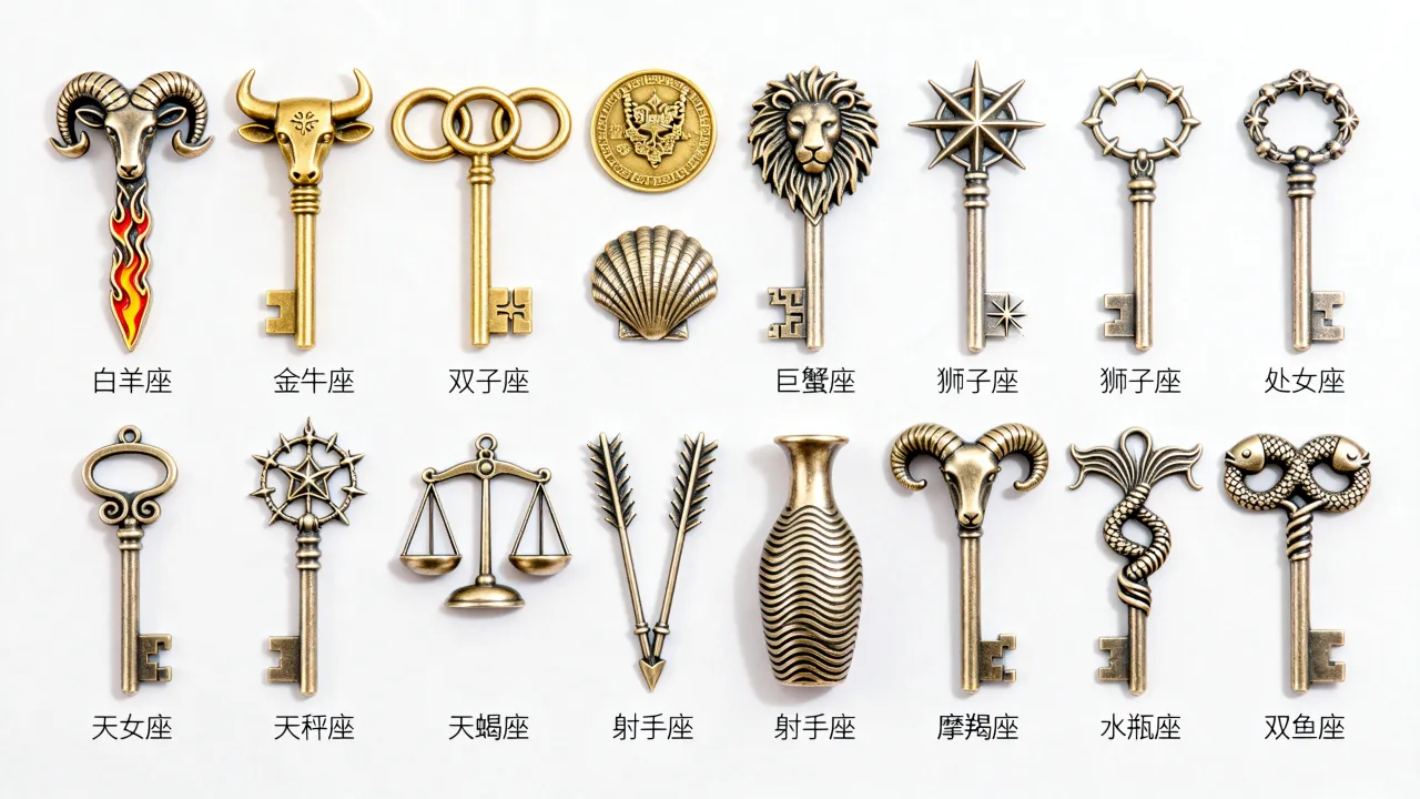 十二星座的专属钥匙是什么，你到底属于哪把？