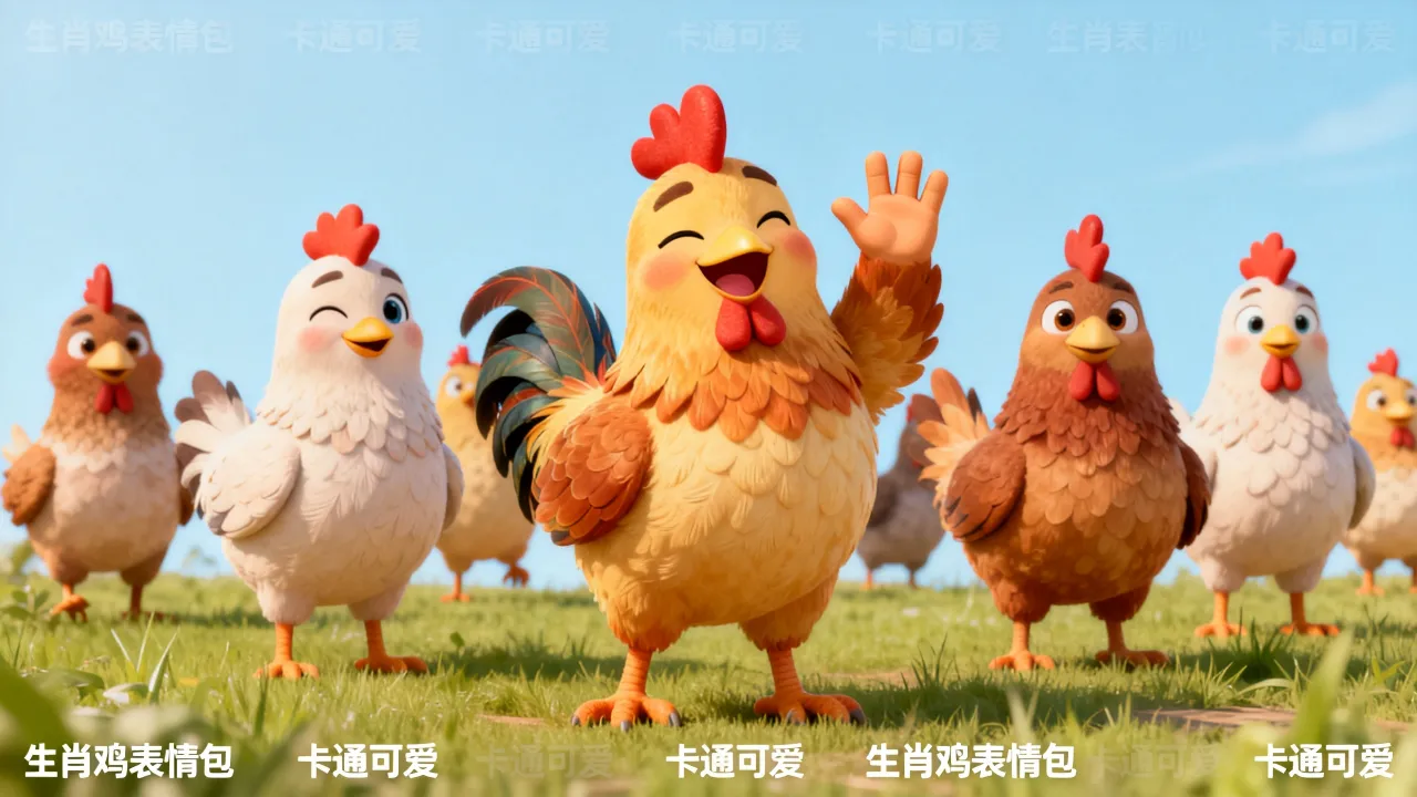 生肖鸡表情包有哪些？生肖鸡图片卡通可爱哪里下载？
