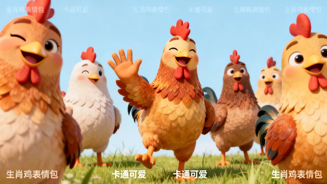 生肖鸡表情包有哪些？生肖鸡图片卡通可爱哪里下载？
