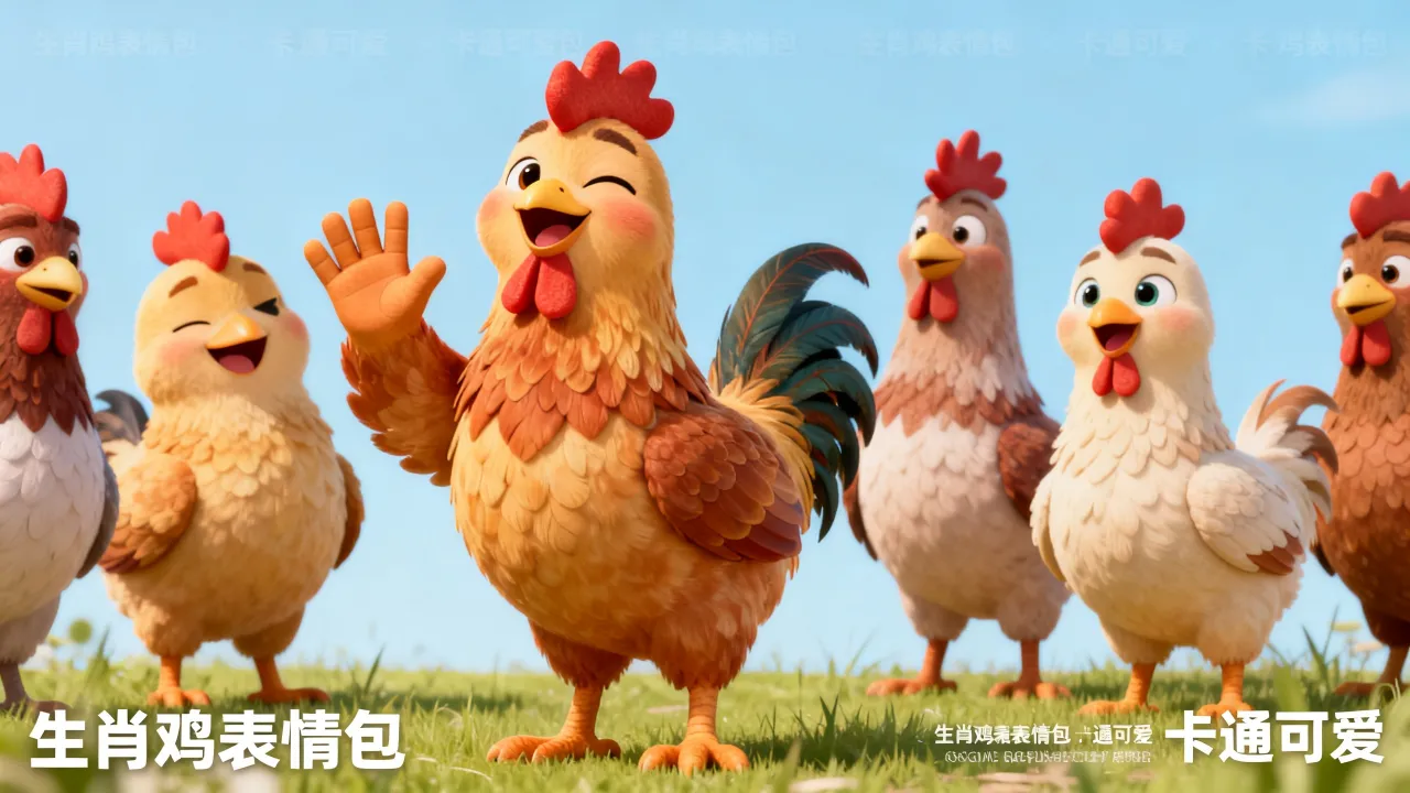 生肖鸡表情包有哪些？生肖鸡图片卡通可爱哪里下载？