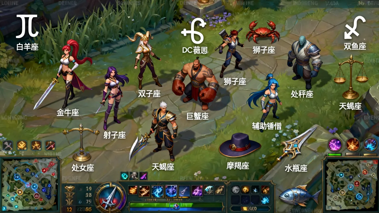 十二星座打lol谁最厉害,你的星座适合玩哪个位置? 十二星座打lol谁最厉害,你的星座适合玩哪个位置?