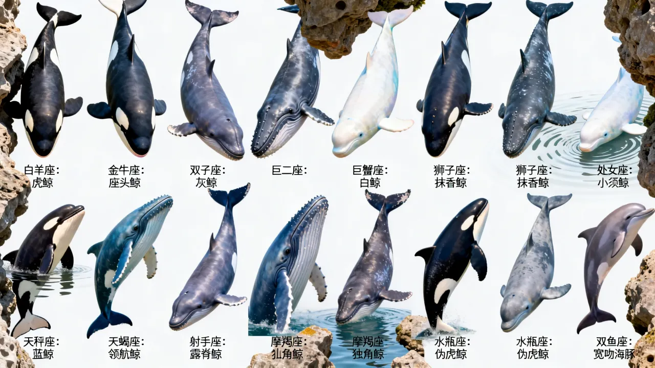 十二星座对应的鲸鱼是什么？十二星座鲸鱼有哪些？