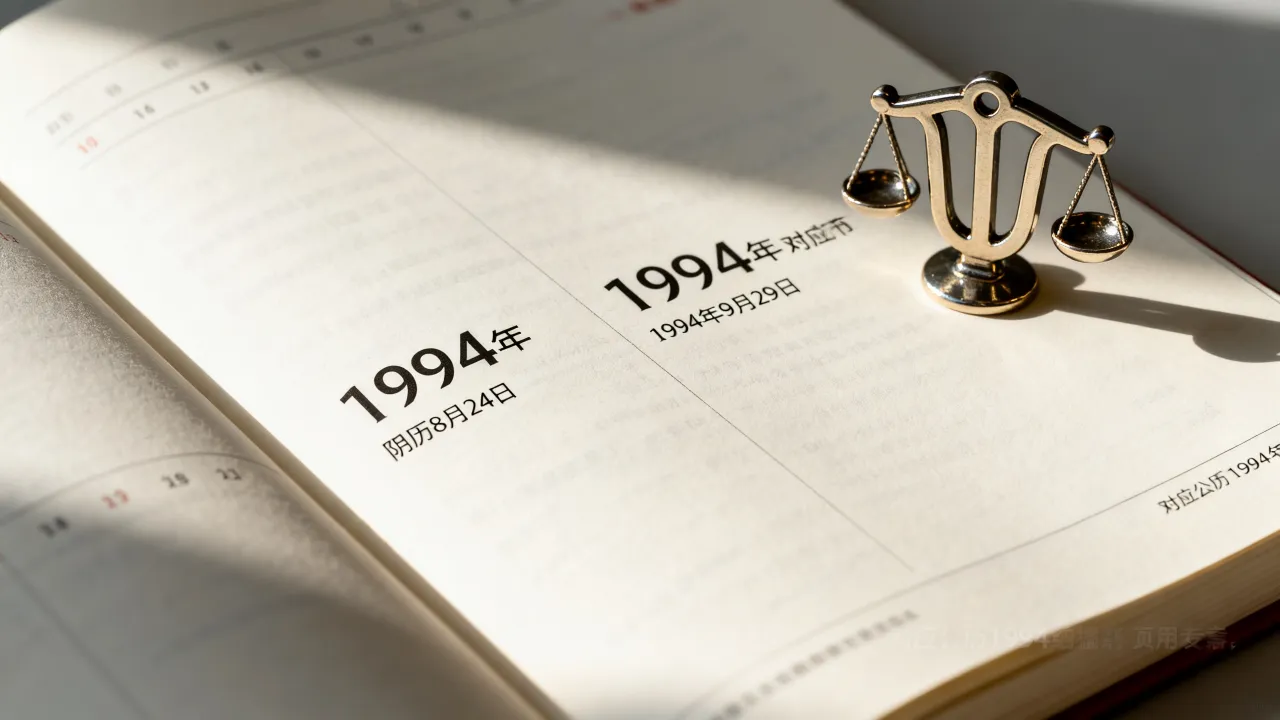 1994年阴历8月24日是什么星座，对应公历哪天