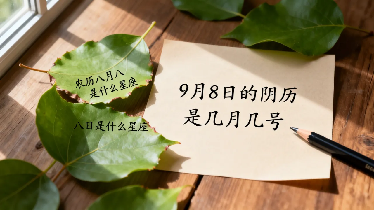 9月8日的阴历是几月几号,农历八月八日是什么星座? 9月8日的阴历是几月几号,农历八月八日是什么星座?