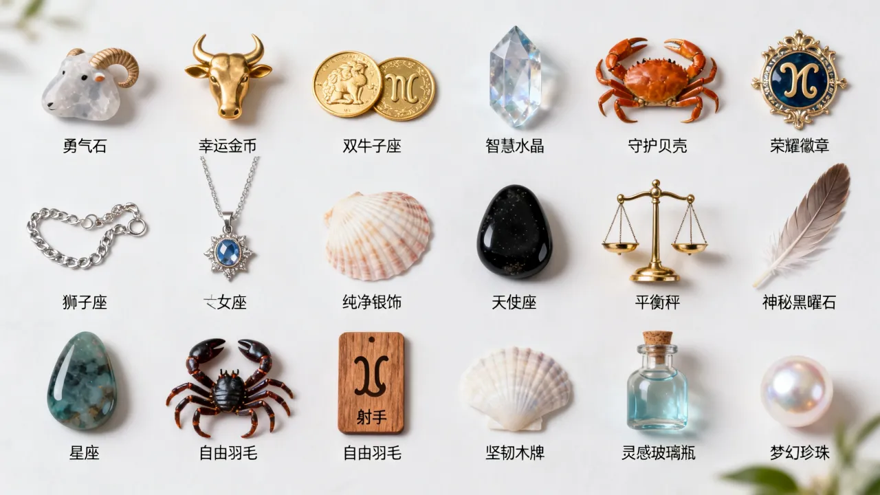十二星座的守身符是什么，十二星座守身符有哪些？