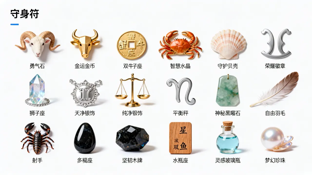 十二星座的守身符是什么，十二星座守身符有哪些？