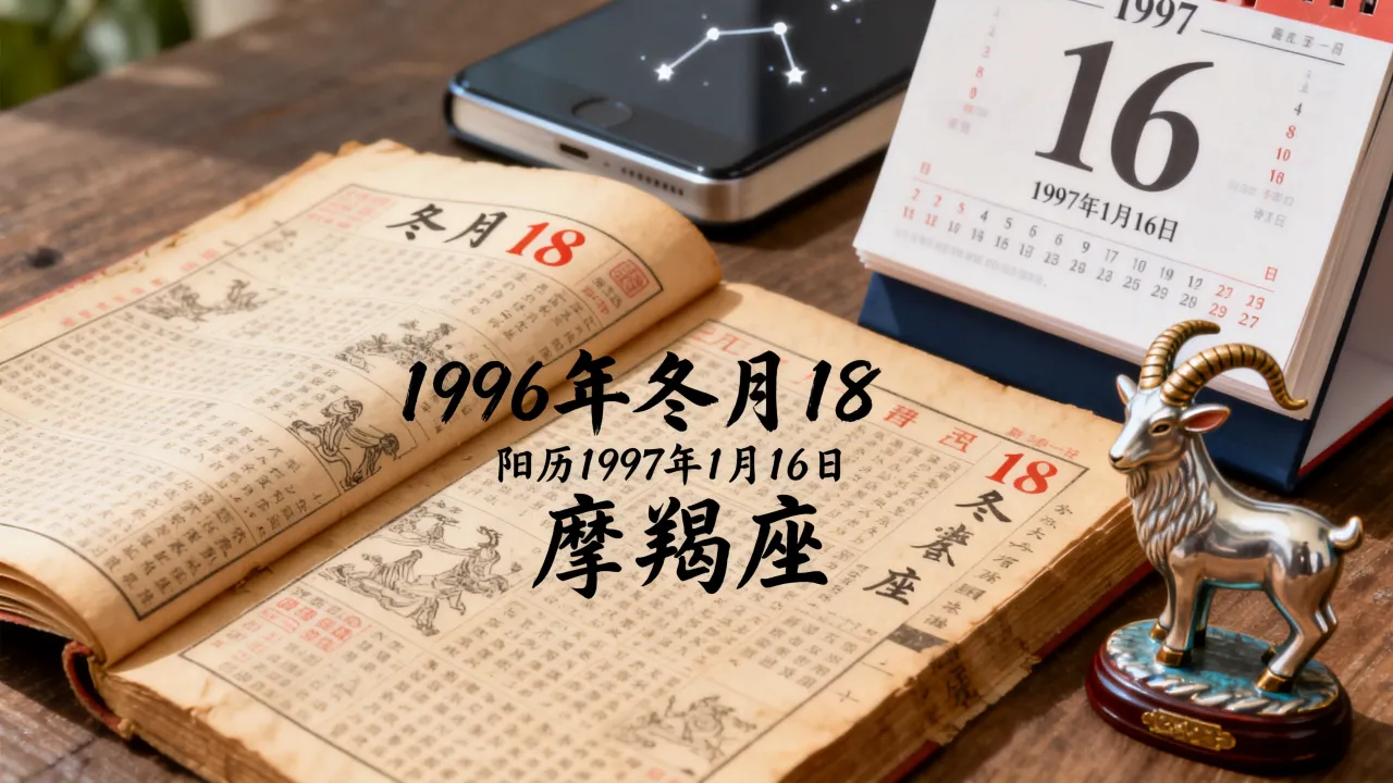 96冬月18阴历是阳历几月几号,是什么星座 96冬月18阴历是阳历几月几号,是什么星座