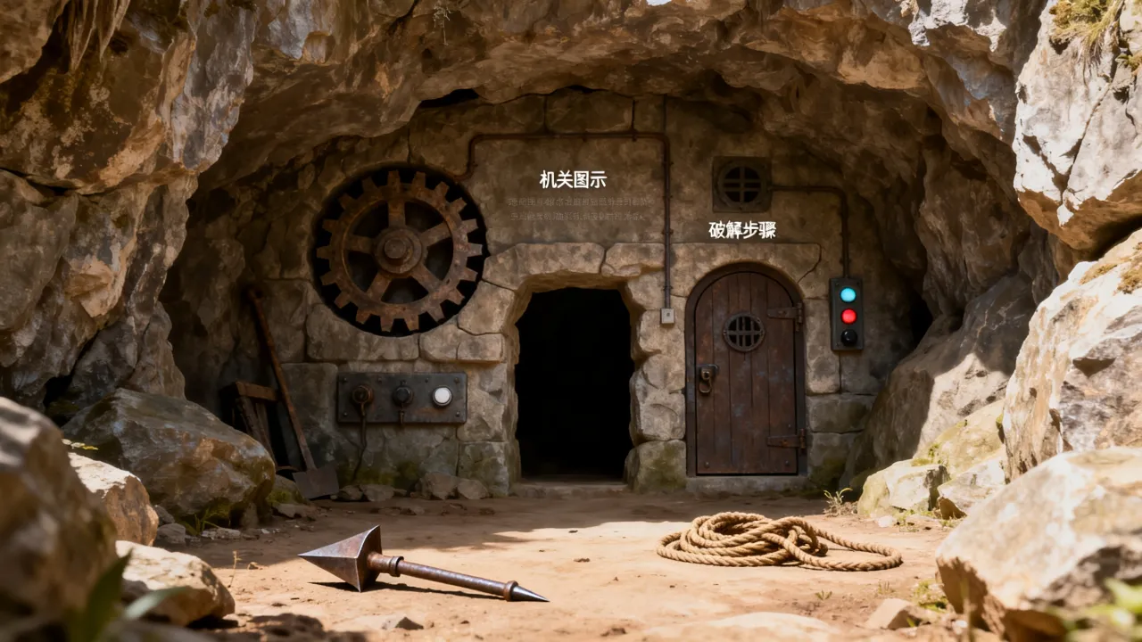 射雕地洞中吉凶怎么做，地洞吉凶机关怎么破解？