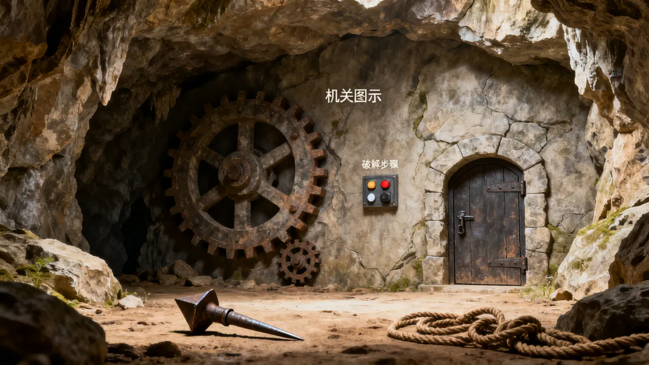 射雕地洞中吉凶怎么做，地洞吉凶机关怎么破解？