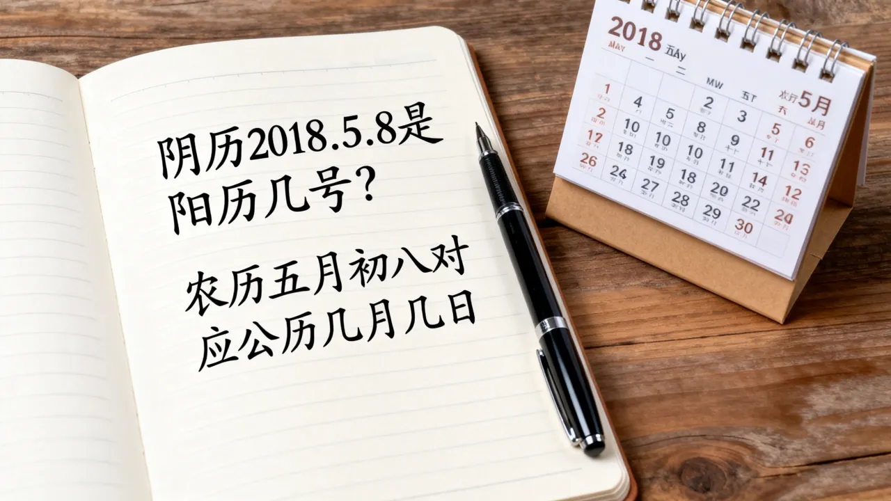 阴历2018.5.8是阳历几号?农历五月初八对应公历几月几日 阴历2018.5.8是阳历几号?农历五月初八对应公历几月几日
