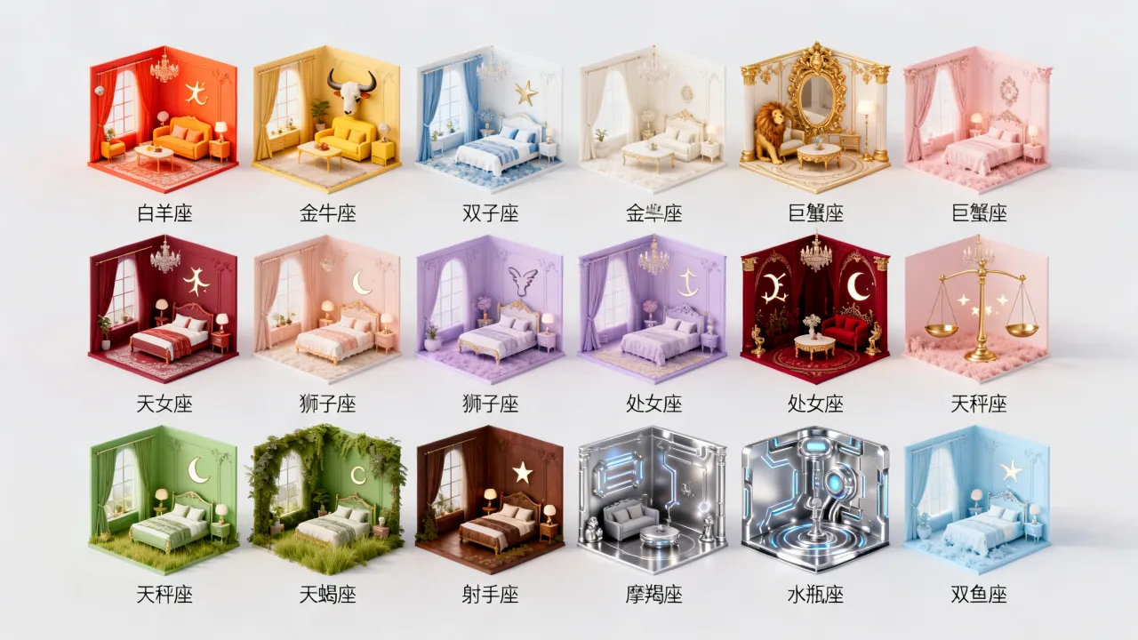 十二星座梦幻房间图片有哪些风格？怎么选择最合适