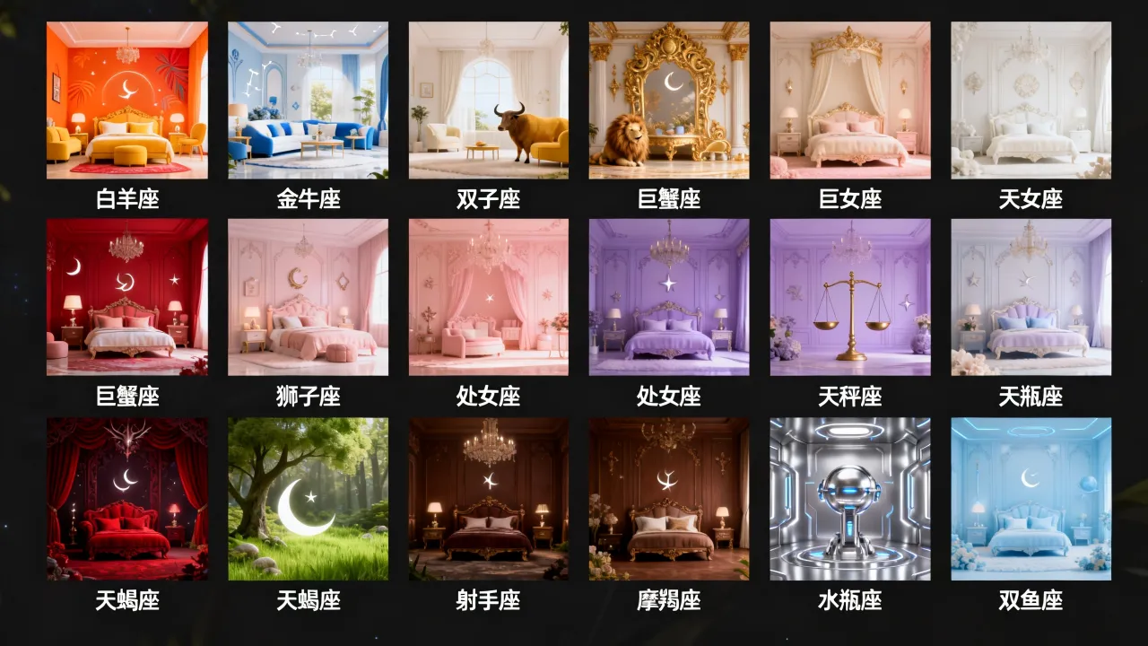 十二星座梦幻房间图片有哪些风格？怎么选择最合适
