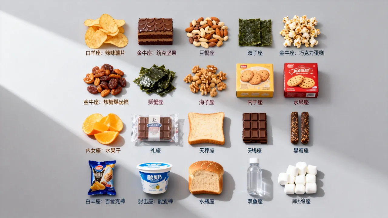 十二星座最爱的零食是什么？十二星座零食选择大全