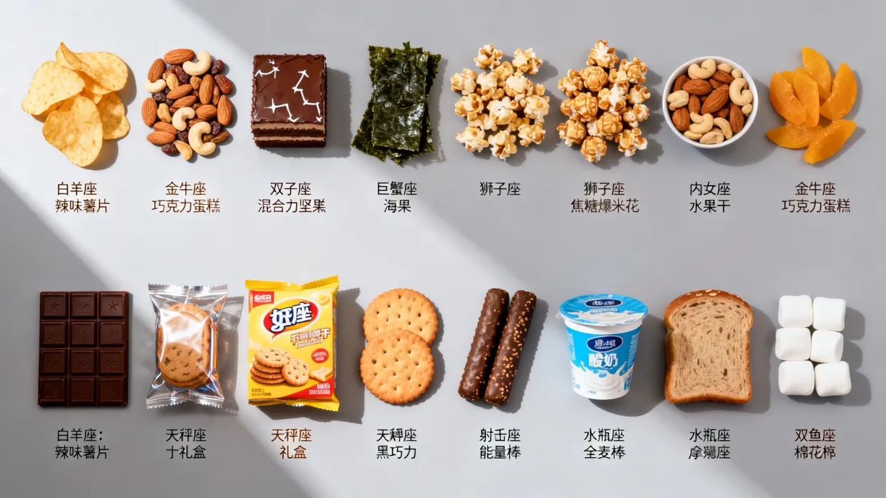 十二星座最爱的零食是什么？十二星座零食选择大全