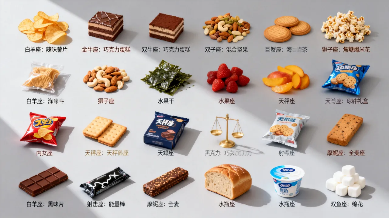 十二星座最爱的零食是什么？十二星座零食选择大全
