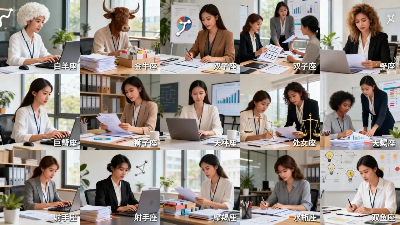 十二星座女上班谁最拼命?职场星座女生存指南 十二星座女上班谁最拼命?职场星座女生存指南