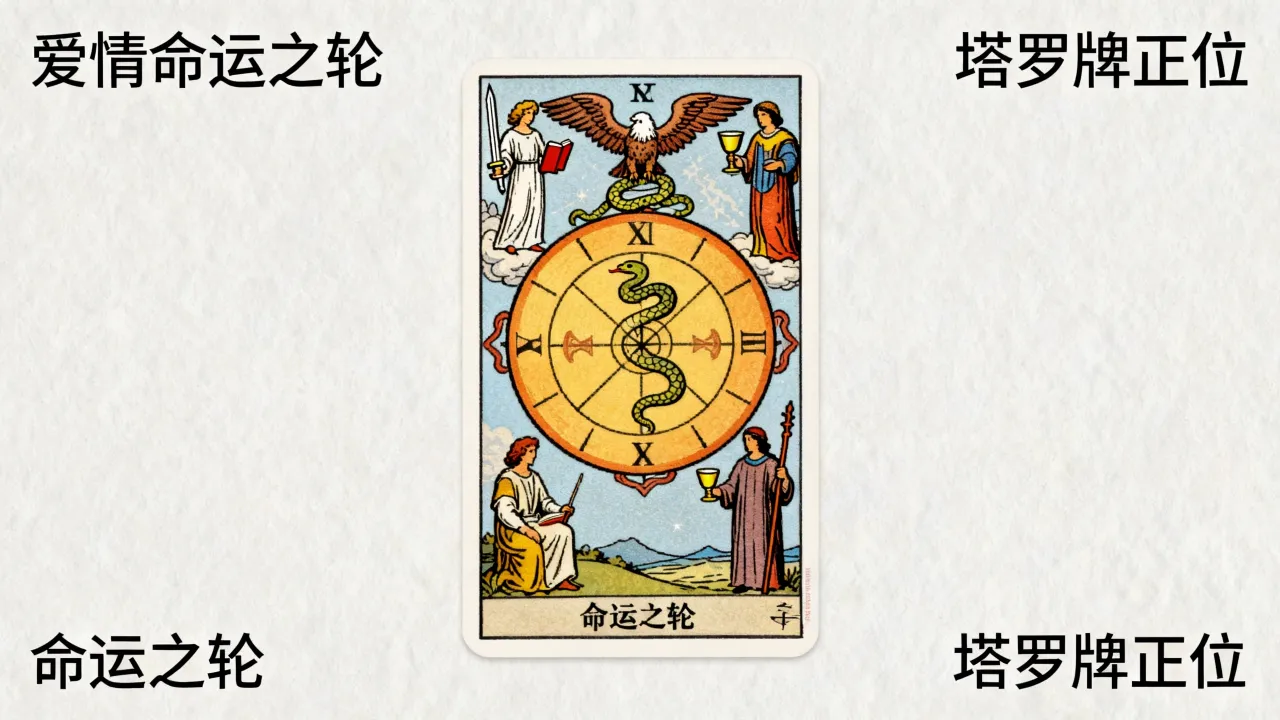 爱情命运之轮是什么意思，塔罗牌爱情命运之轮正位代表什么？