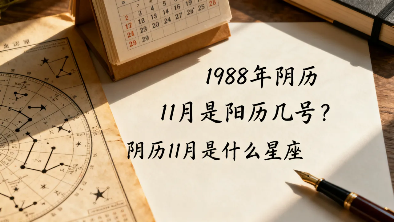 1988年阴历11月是阳历几号?,阴历11月是什么星座 1988年阴历11月是阳历几号?,阴历11月是什么星座
