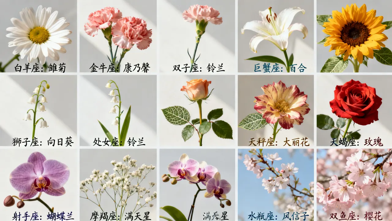 十二星座各代表什么花，星座专属花卉是什么