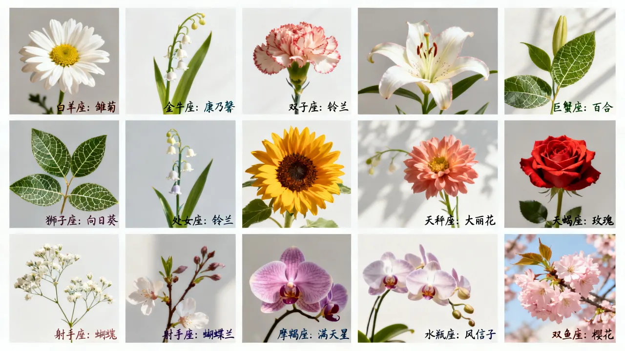 十二星座各代表什么花,星座专属花卉是什么 十二星座各代表什么花,星座专属花卉是什么
