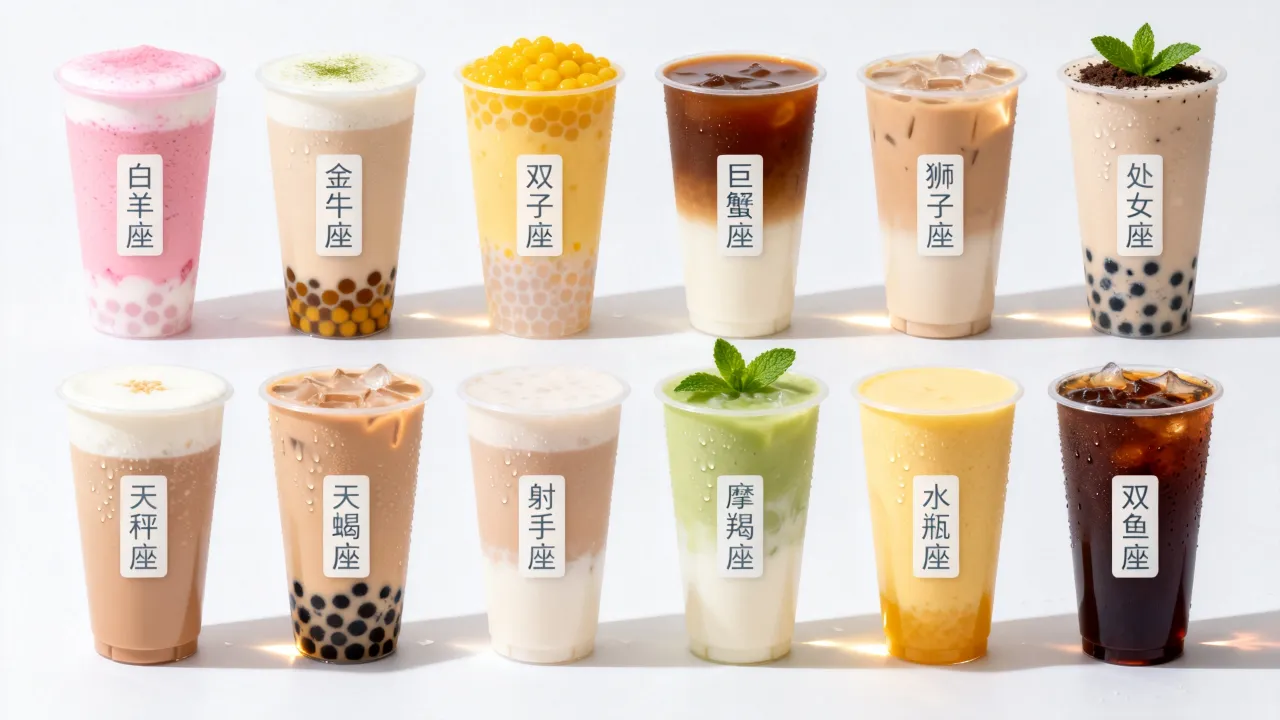 十二星座奶茶好喝吗，十二星座专属奶茶哪款最受欢迎？