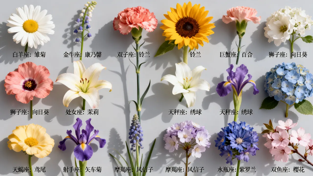 十二星座的守护花分别是什么,你的星座守护花是哪一朵? 十二星座的守护花分别是什么,你的星座守护花是哪一朵?