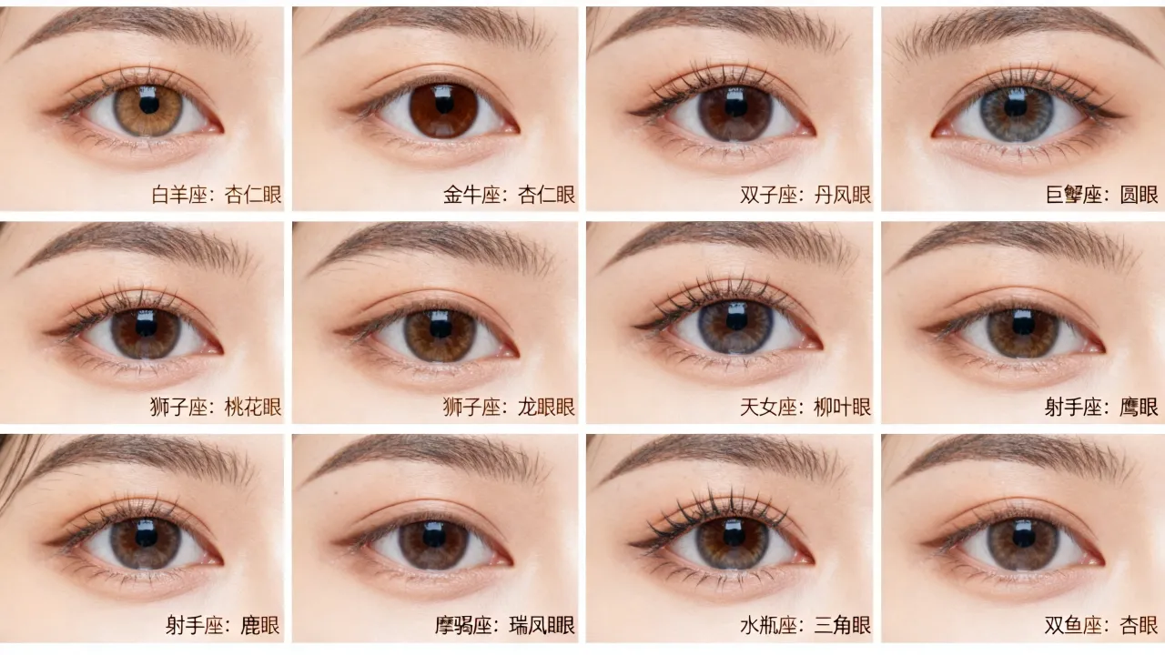十二星座叫什么眼睛,十二星座眼睛形状特征大全 十二星座叫什么眼睛,十二星座眼睛形状特征大全