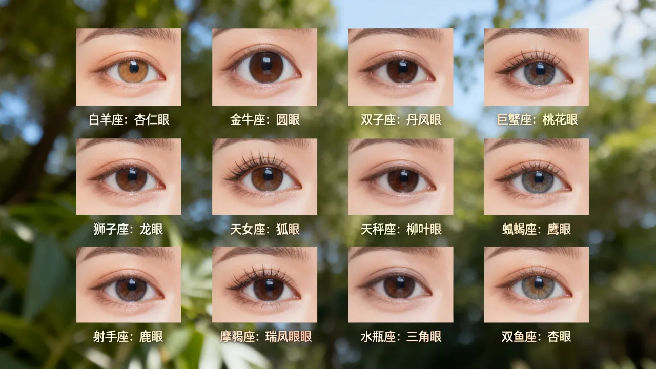十二星座叫什么眼睛,十二星座眼睛形状特征大全 十二星座叫什么眼睛,十二星座眼睛形状特征大全