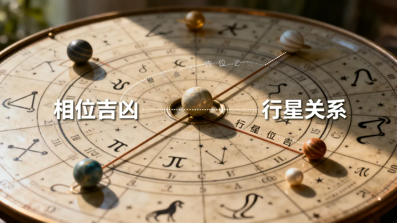 古典占星怎么论吉凶，星盘相位吉凶如何看？
