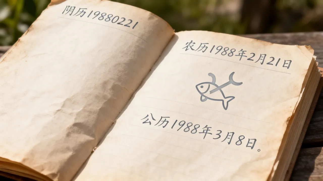 阴历19880221是什么星座，农历1988年2月21日对应公历几日？