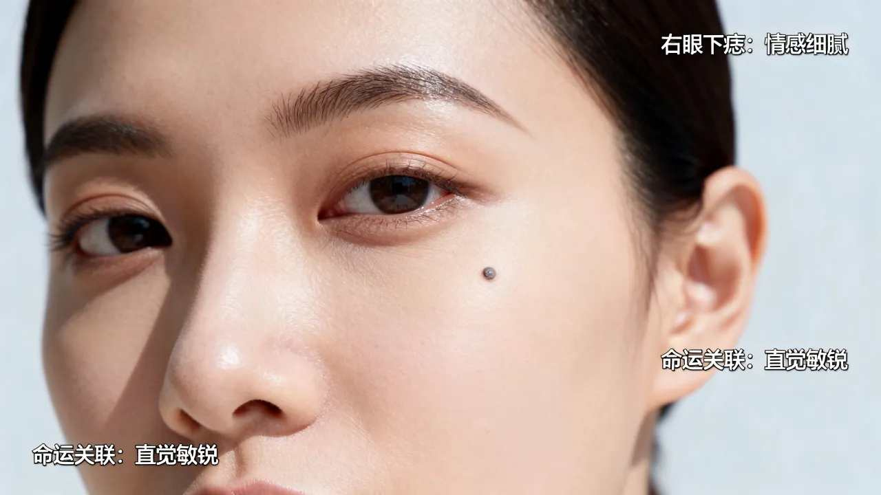 眼下长痣命运好不好,女人右眼下长痣代表什么? 眼下长痣命运好不好,女人右眼下长痣代表什么?
