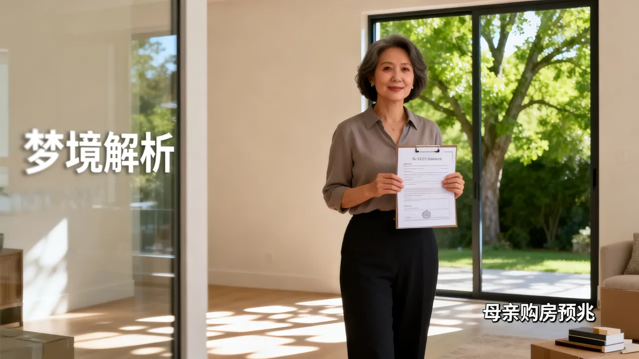 梦到母亲买房是咋回事，梦见妈妈购房有什么预兆