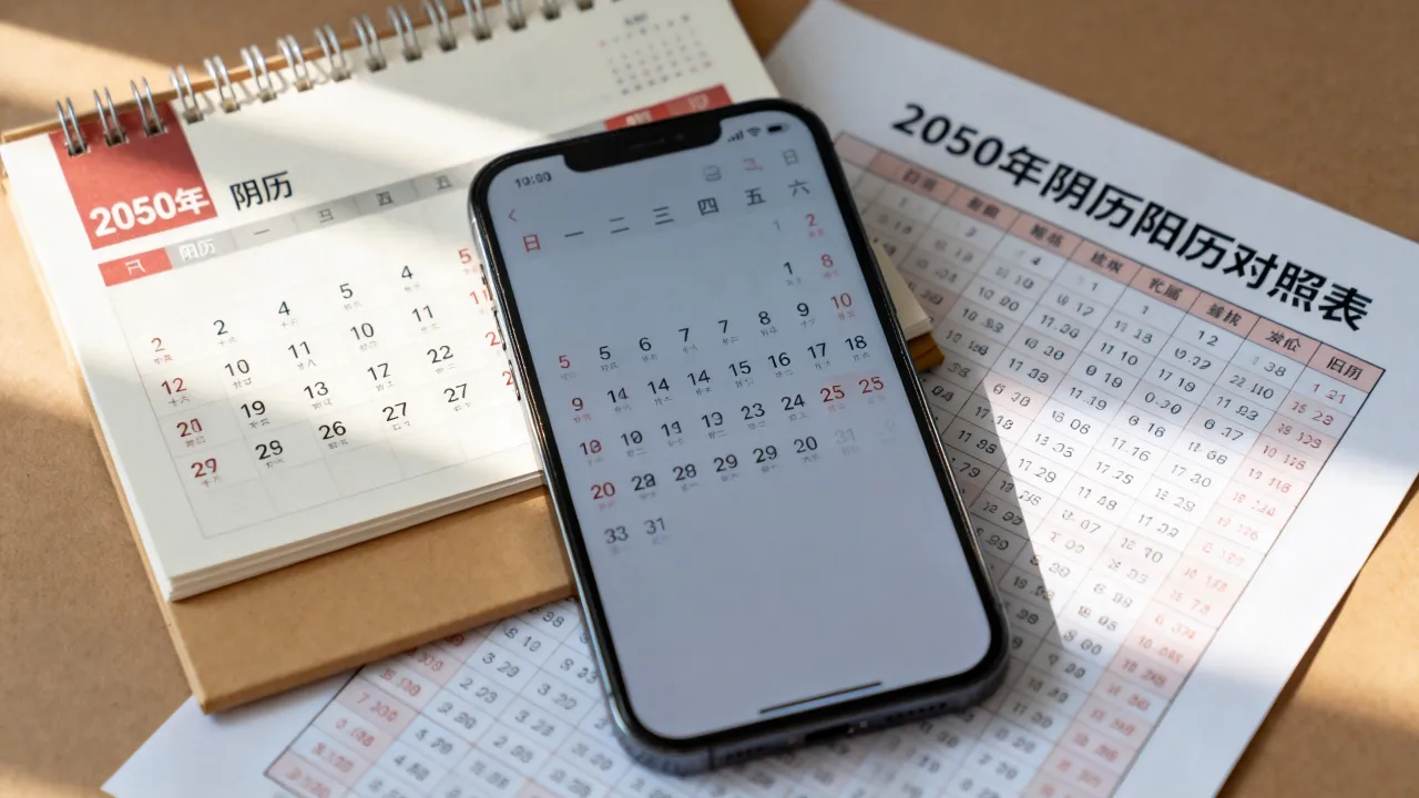 2050年阴历是什么年？2050年阴历阳历对照表怎么查？