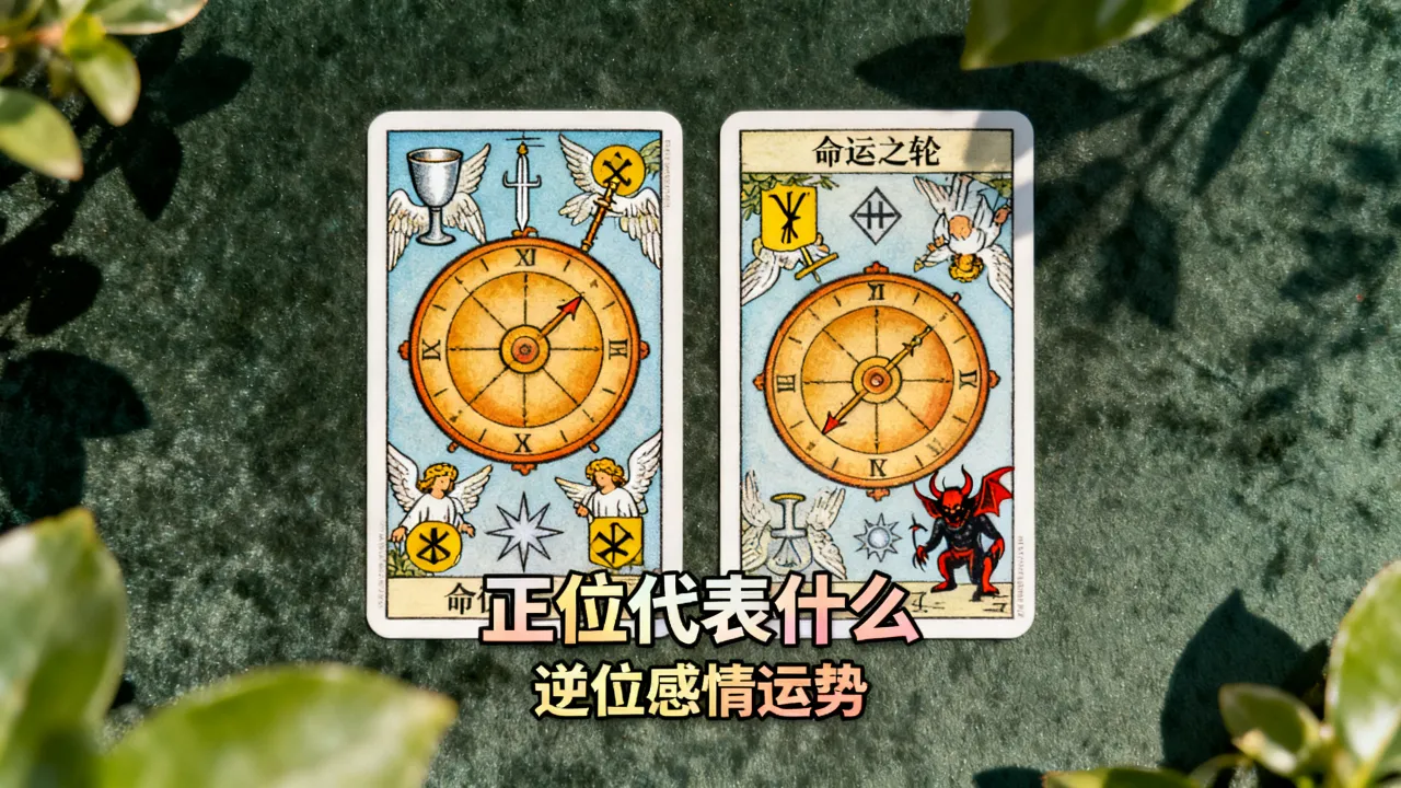 塔罗牌命运之轮正位代表什么,命运之轮逆位感情运势如何? 塔罗牌命运之轮正位代表什么,命运之轮逆位感情运势如何?