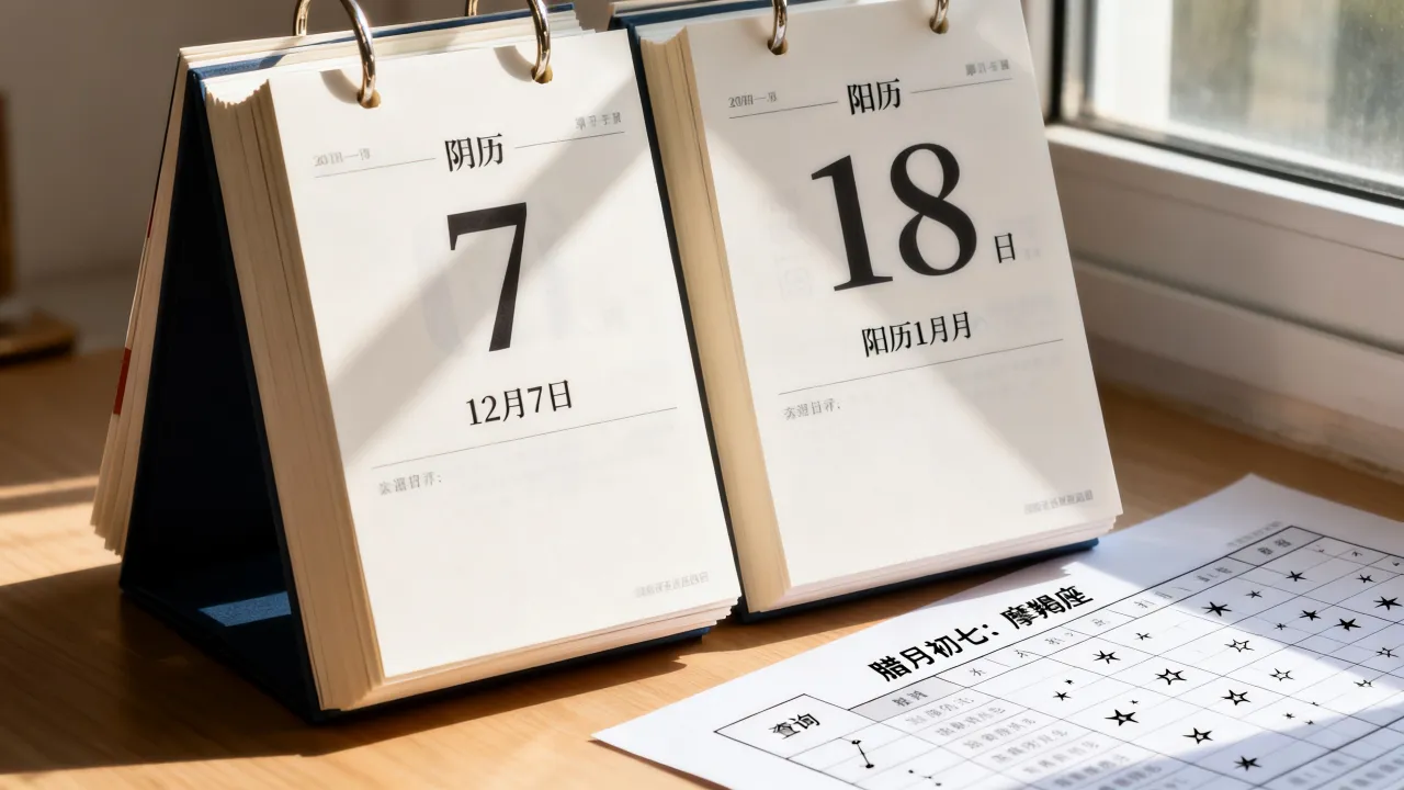 阴历12月7是阳历几月几号,腊月初七是什么星座? 阴历12月7是阳历几月几号,腊月初七是什么星座?