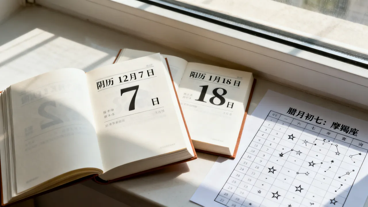 阴历12月7是阳历几月几号,腊月初七是什么星座? 阴历12月7是阳历几月几号,腊月初七是什么星座?