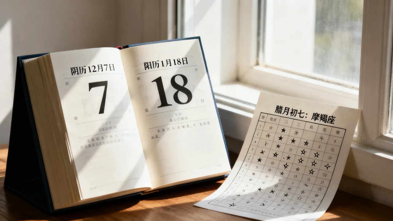 阴历12月7是阳历几月几号,腊月初七是什么星座? 阴历12月7是阳历几月几号,腊月初七是什么星座?