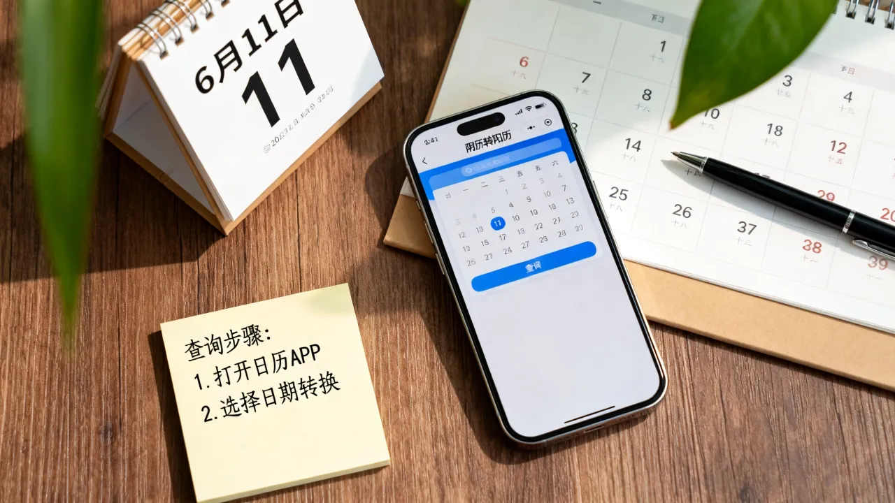 6月11号阴历是阳历几号，怎么查询准确日期？