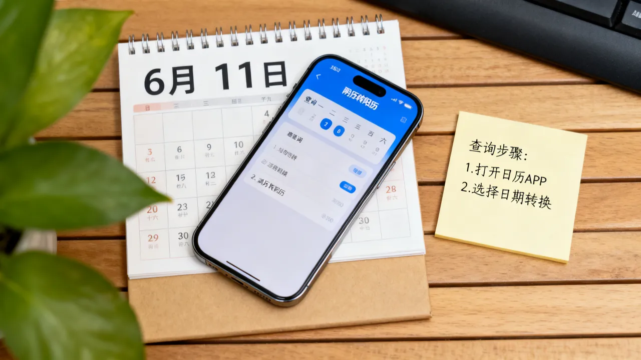 6月11号阴历是阳历几号，怎么查询准确日期？