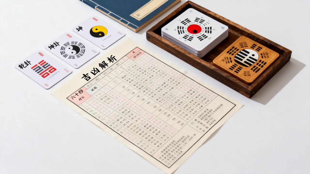 六十四卦吉凶表怎么看？六十四卦吉凶对照表查询方法解析