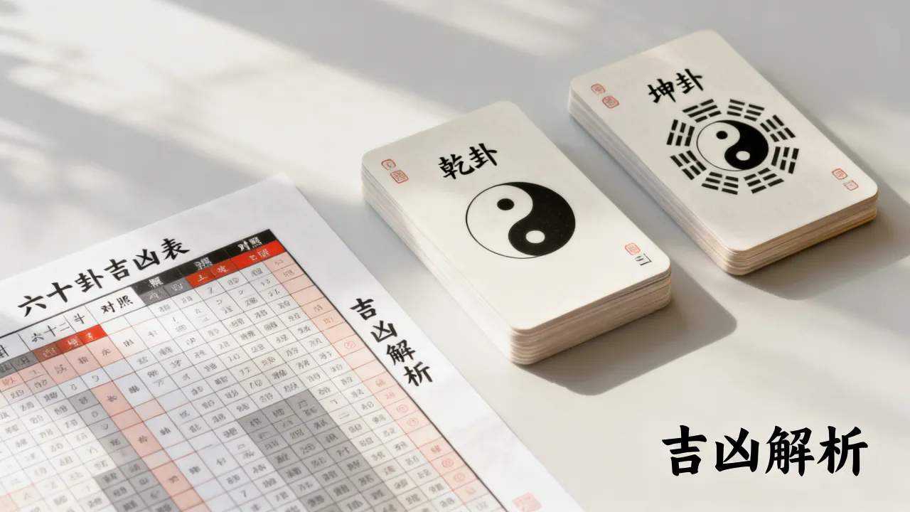 六十四卦吉凶表怎么看?六十四卦吉凶对照表查询方法解析 六十四卦吉凶表怎么看?六十四卦吉凶对照表查询方法解析