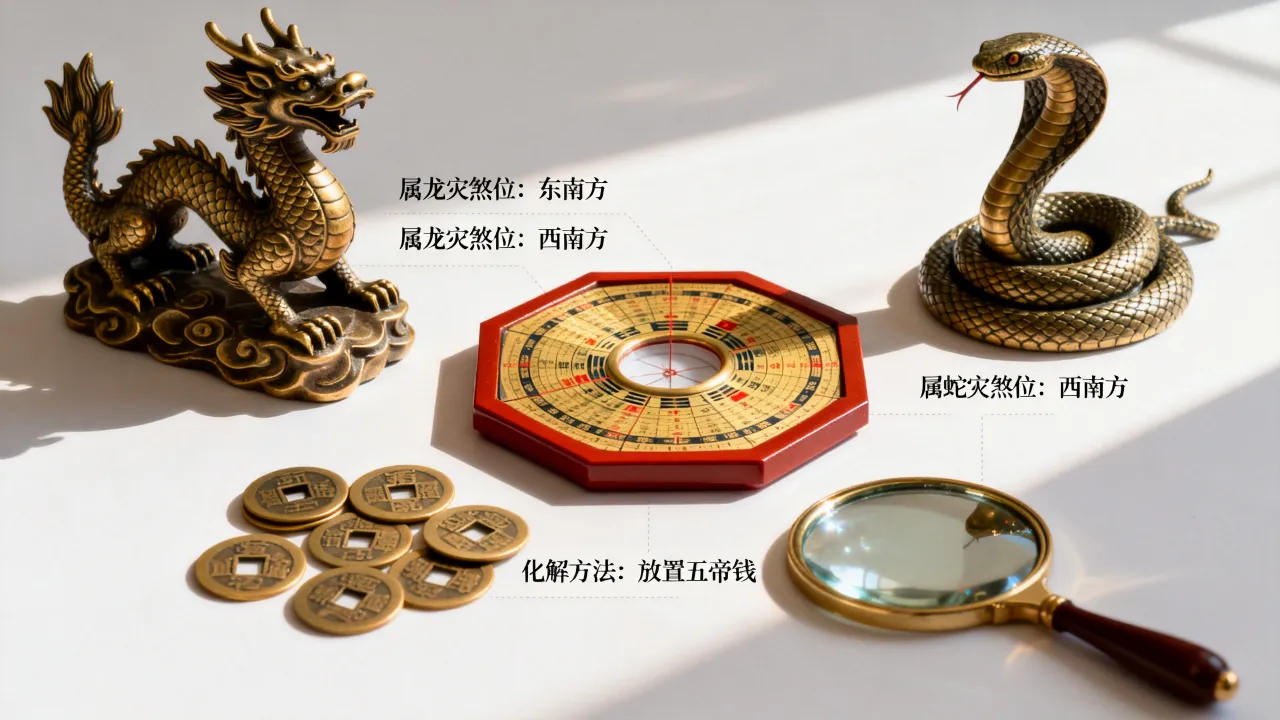 属龙和属蛇的灾煞位在哪里，灾煞位如何化解